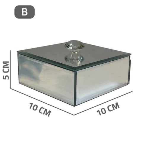علبة مجوهرات زجاج
