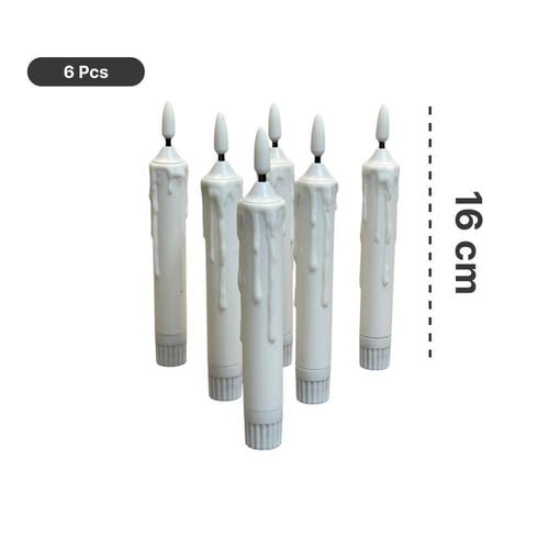 طقم شموع بطارية 6 قطع