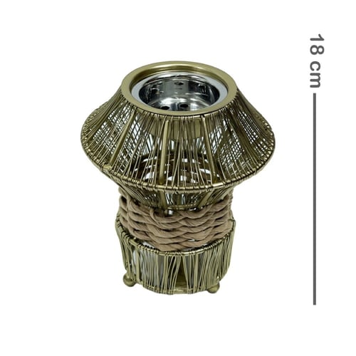 مبخرة معدنية لون ذهبي