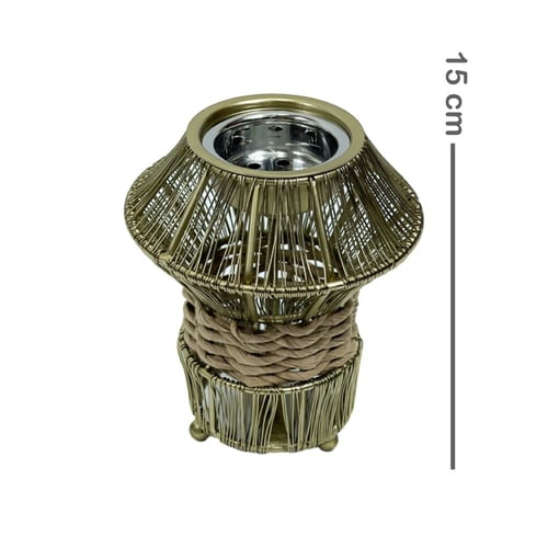 مبخرة معدنية لون ذهبي