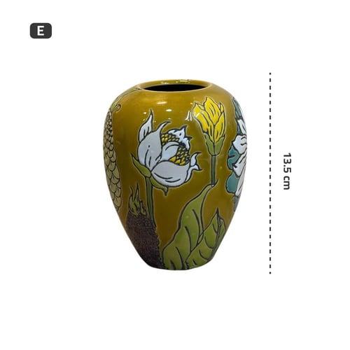 فازة سيراميك رسوم يدوية صيني 13.5 سم