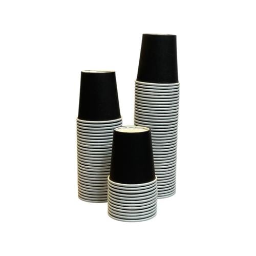 اكواب ورق أسود