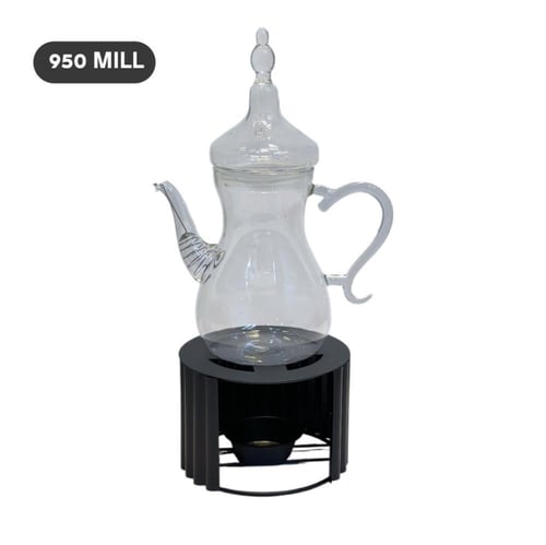 دلة زجاج مع ستاند