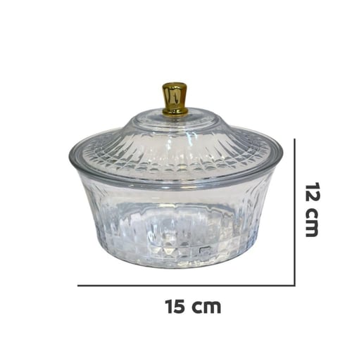 تمرية اكرلك شفاف بغطاء