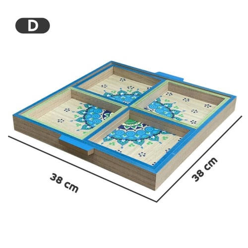طقم ضيافة خشبي 4+1