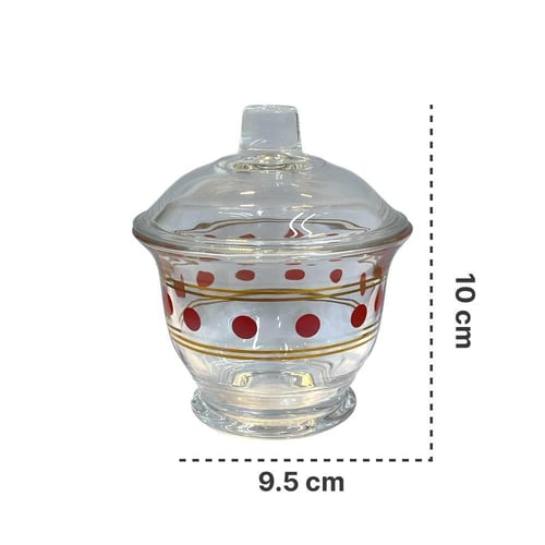 سكرية زجاج نقط زرقاء