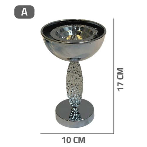 مبخر فخم فضي بقاعدة