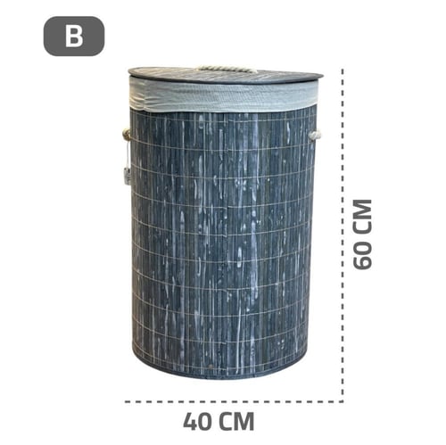 سلة ملابس الغسيل خشب