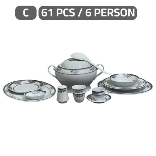 طقم سفرة سيراميك 6 اشخاص