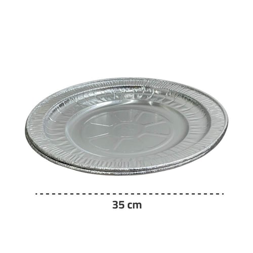 صحن قصدير دائري