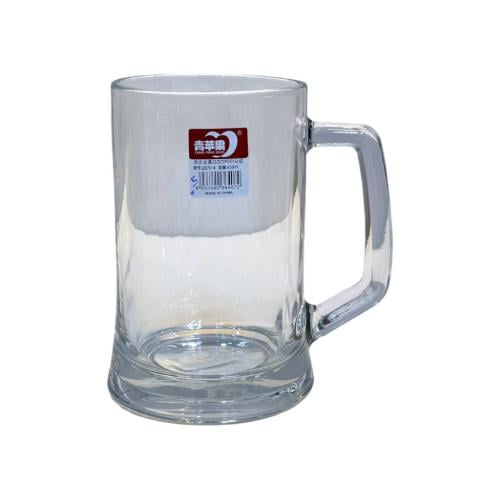 كوب زجاج كبير بمقبض