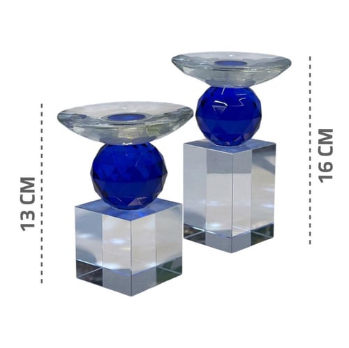 ستاند دائري كريستال قطعتين