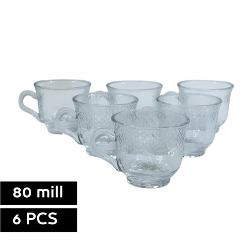 فناجين قهوة زجاج 6 قطع