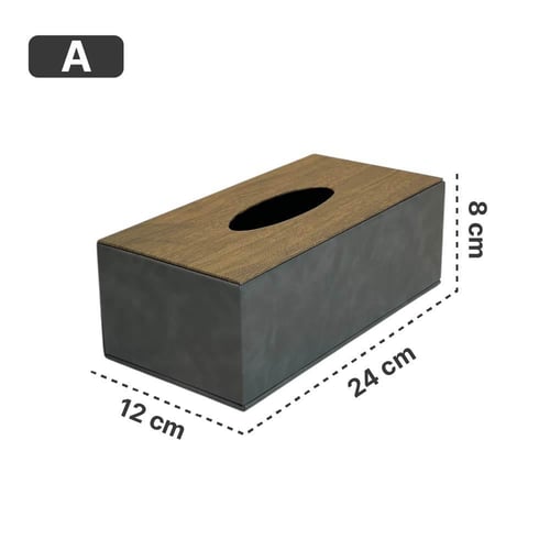 علبة مناديل جلد فخمة