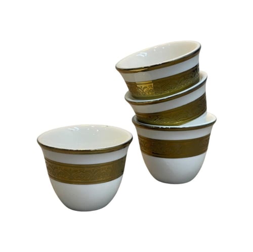 طقم فناجيل ابيض 12 قطعة