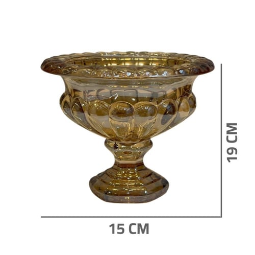 فازة زجاج شكل كأس