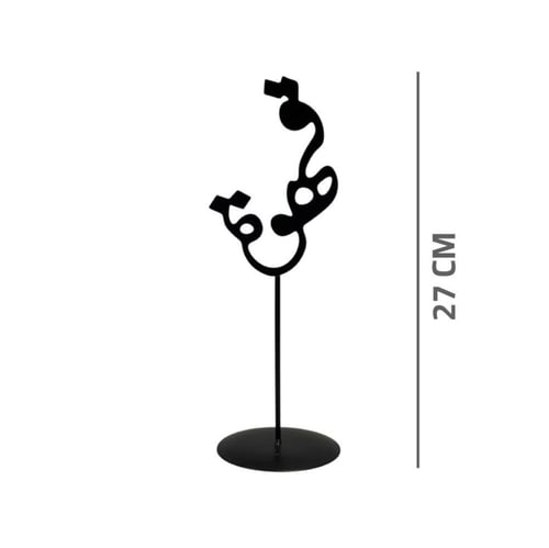 ستاند ترحيبي معدني باللون الأسود