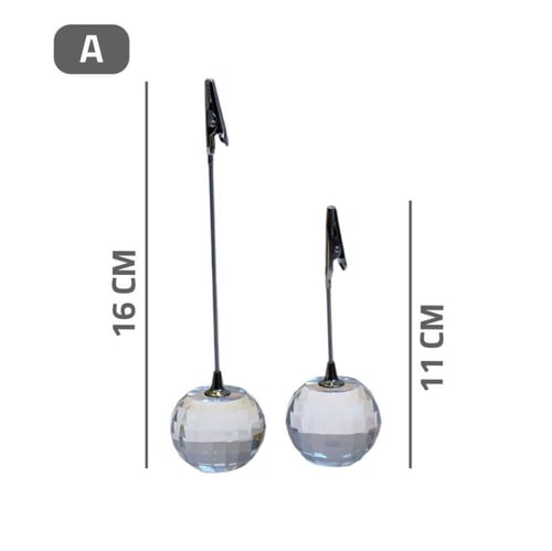 حامل بطاقات ترحيب قاعدة كريستال