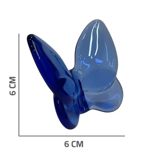 فراشة زجاج لون وردي