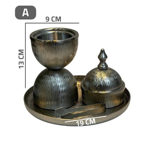 طقم مبخرة المونيوم هندي