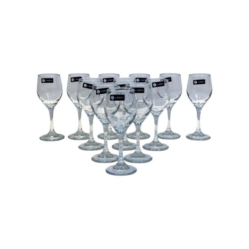 طقم كاسات زجاج 12 قطعة