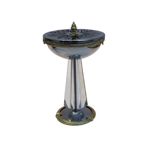 مبخرة ستيل مع زجاج