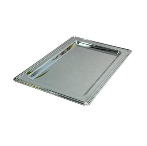 صينية تقديم مستطيلة فضي