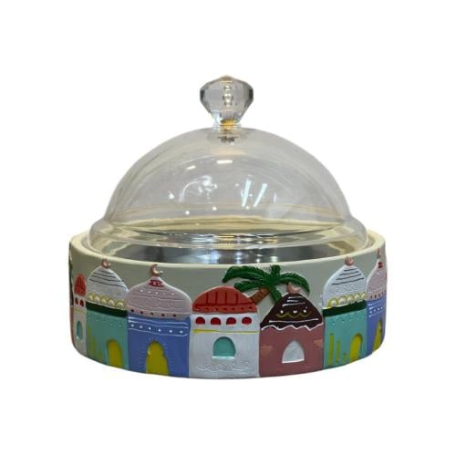 وعاء تقديم رمضاني مع غطاء