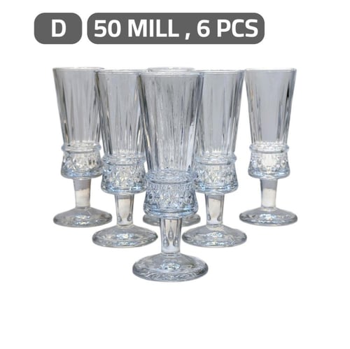 كاسات عصير فخمة مع قاعدة 50 مل