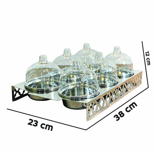 طقم ضيافة بغطاء اكريلك بلونين