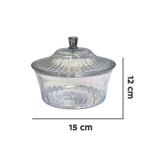 تمرية اكرلك شفاف بغطاء