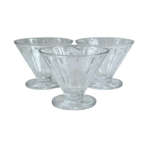 كاسات آيسكريم زجاج 3 قطع