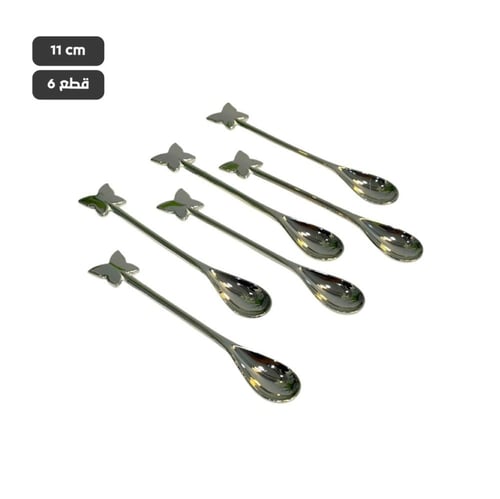 ملاعق شاي فضي 6 قطع