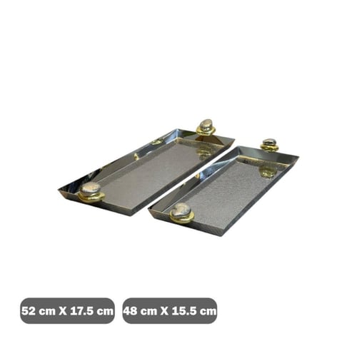 طوفريات تقديم ستيل مقابض تصميم حجر ذهبي فضي