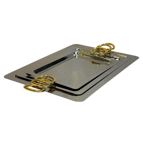 طقم صواني تقديم ستانلس