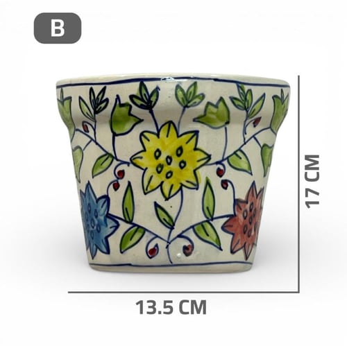 فازة أزهار ملونة