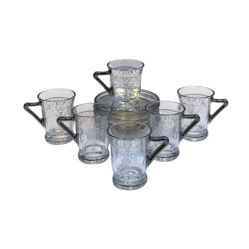 الأميرات طقم أكواب مع صحون 12 قطعة