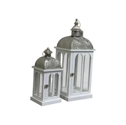 فانوس خشب مربع