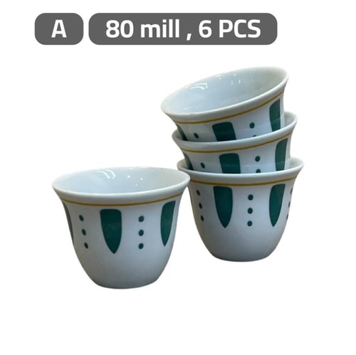 طقم فناجين غضار