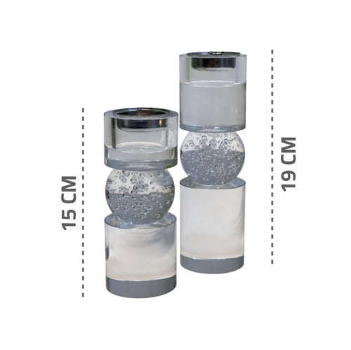 مباخر مميزه قطعتين كرة زجاج