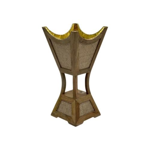 مبخرة خشب راتان 113 سم كبيرة