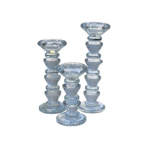 شمعدان كريستال بوهيمي زجاجي