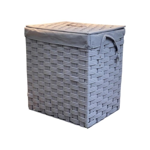 سلة غسيل بغطاء بلاستيك