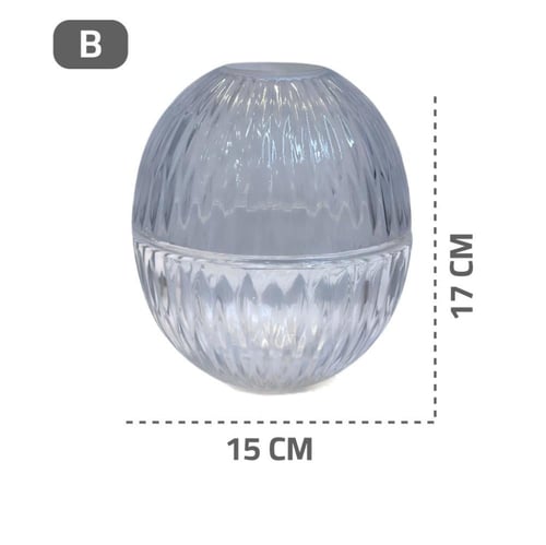 علبة مناديل زجاجية