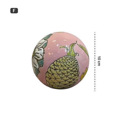 كرة سيراميك ديكور رسوم يدوية