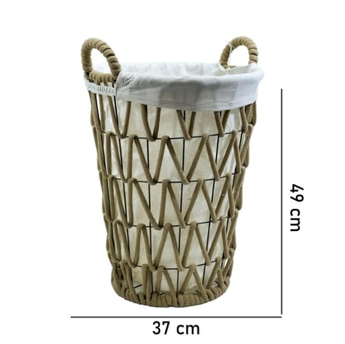 سلة غسيل حديد ملبس قماش