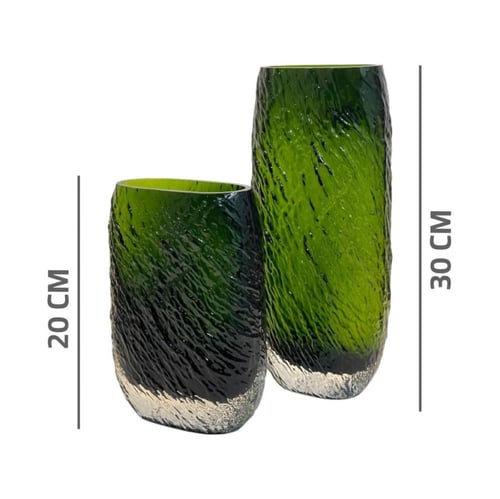 فازة ورد زجاج