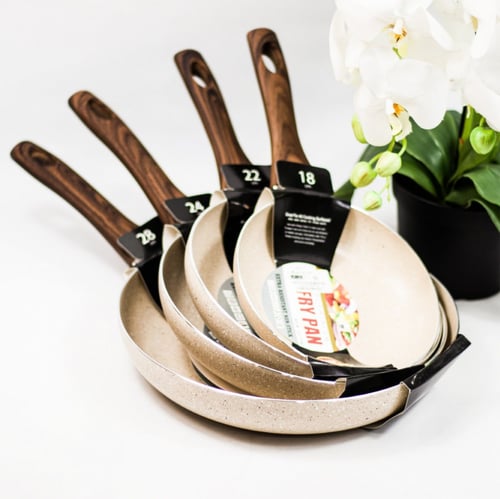 طاوة جرانيت بتفاصيل شكل خشبي