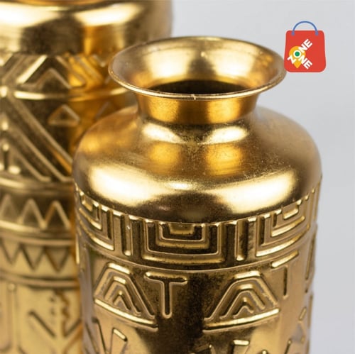 فازات معدنية طويلة لون ذهبي