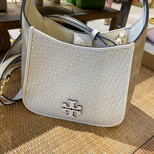 Thea Woven Small Bucket Bag